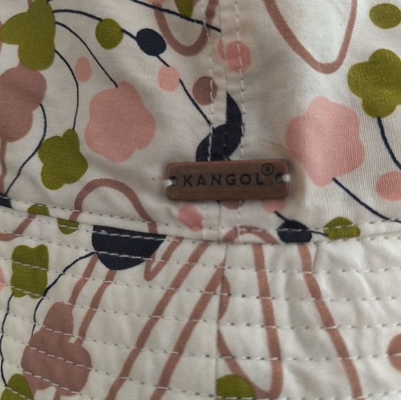 Kangol Abstract Pattern Bucket Hat - White, Pink, Green - Picture 3 of 7
